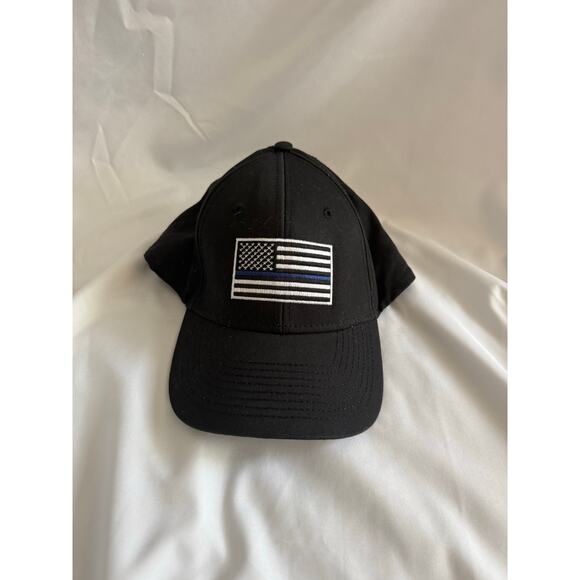 Thin Blue Line American flag cap - Picture 4 of 5